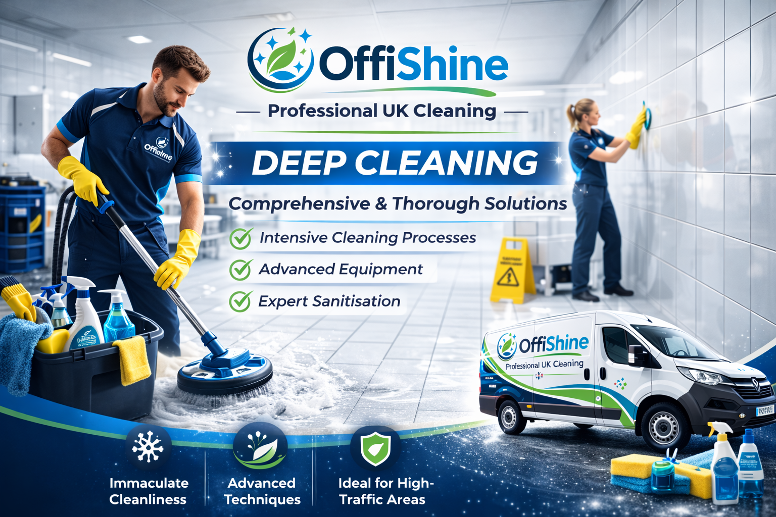 Deep cleaning illustration